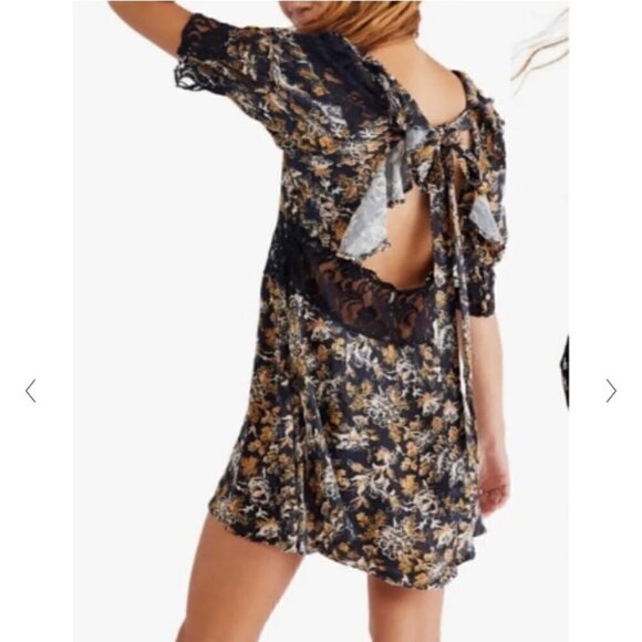FREE People Lucie Mini dress YELLOW Size 2 / XS - Picture 9 of 16